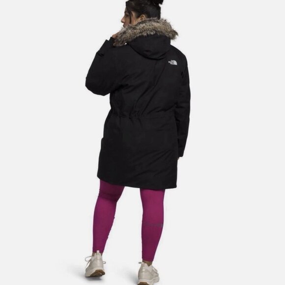The North Face Women’s 2XL Arctic Parka Coat 600 Down Fill Black Jacket - Picture 3 of 16